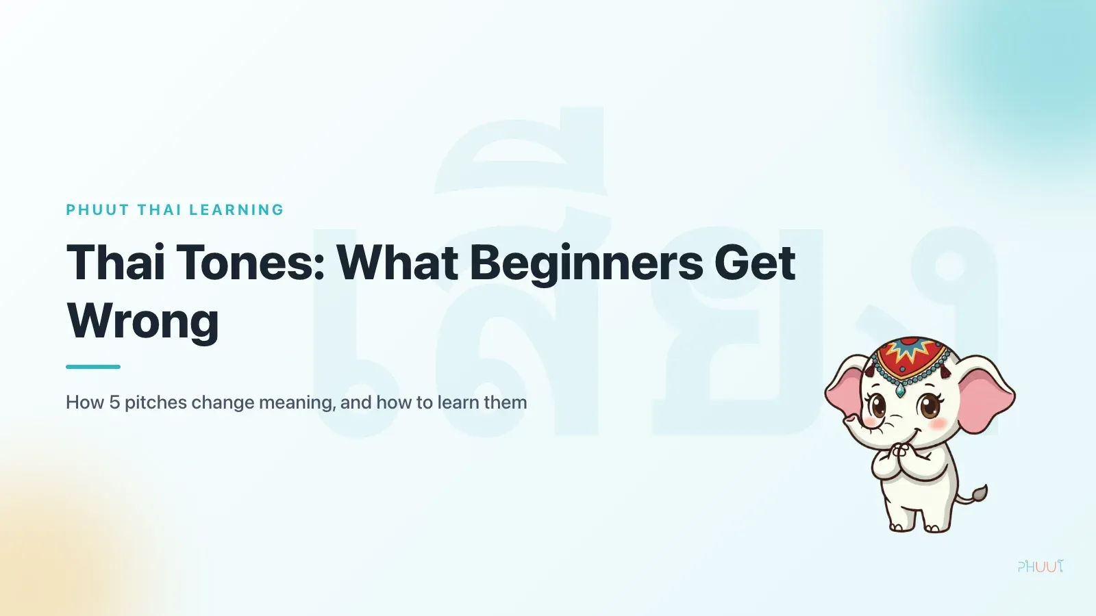 Thai Language Tones: What Every Beginner Gets Wrong
