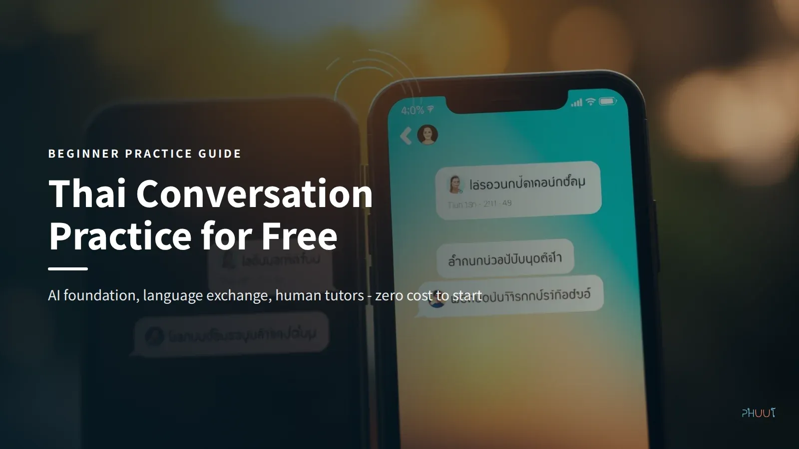 Thai Conversation Practice for Beginners: The Free Method
