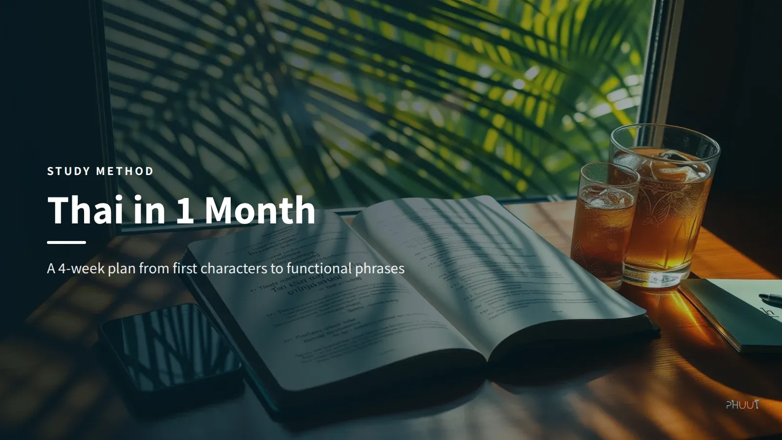 Thai 1-Month Study Plan: 4 Weeks from Script to Phrases