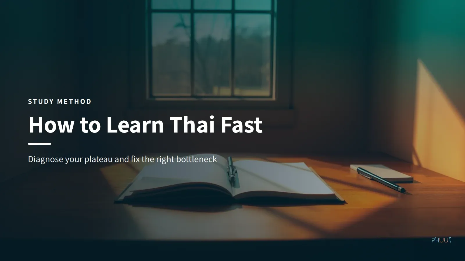 How to Learn Thai Fast: Diagnose Your Plateau